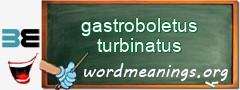 WordMeaning blackboard for gastroboletus turbinatus